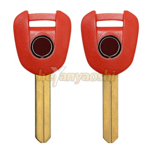 Picture of Honda Motorcycle Key Shell                         Red Color       