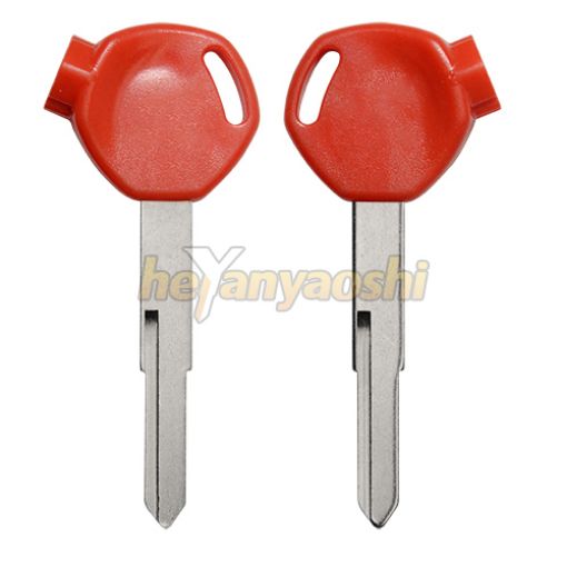 Picture of Honda Motorcycle Key Shell                         Red Color                                   