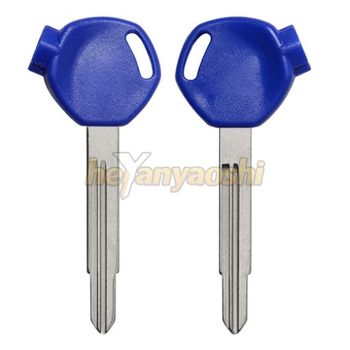 Picture of Honda Motorcycle Key Shell                         Blue Color                                  