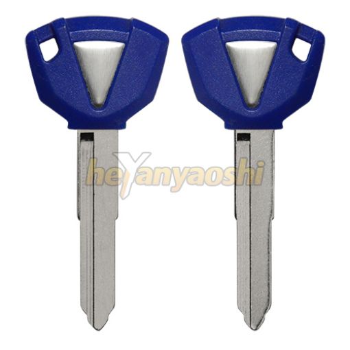 Picture of Kawasaki Motorcycle Key Shell                         Blue Color                                         