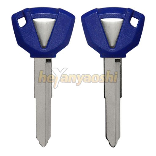 Picture of Kawasaki Motorcycle Key Shell                         Blue Color                                         