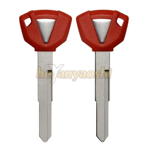 Picture of Kawasaki Motorcycle Key Shell                         Red Color                                         