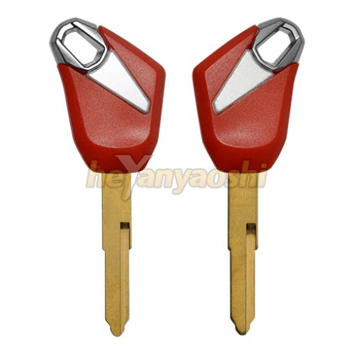 Picture of Kawasaki Motorcycle Key Shell                         Red Color                                          