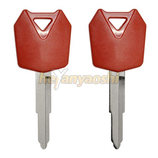 Picture of Kawasaki Motorcycle Key Shell                         Red Color                                          