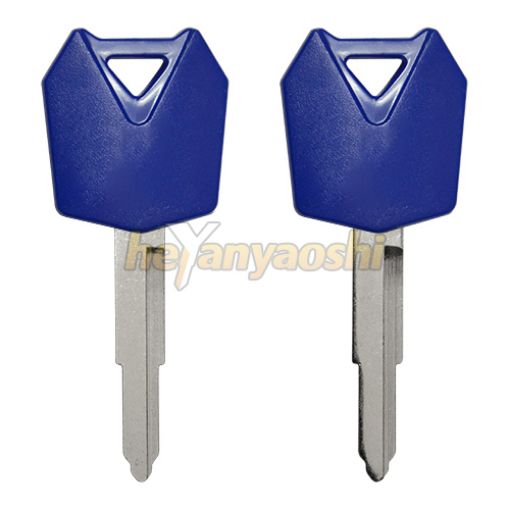 Picture of Kawasaki Motorcycle Key Shell                         Blue Color                                         