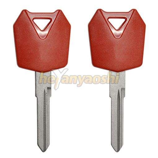 Picture of Kawasaki Motorcycle Key Shell                         Red Color                                      