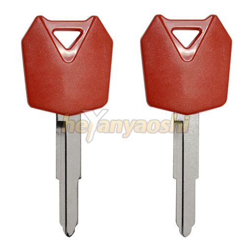 Picture of Kawasaki Motorcycle Key Shell                          Red Color                                        