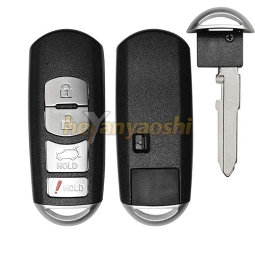 Picture of Replacement 4 Buttons Smart Remote Shell  for Mazda WAZX1T768SKE11A04