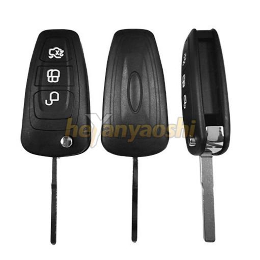 Picture of Replacement 3 Buttons Flip Remote Shell for Ford