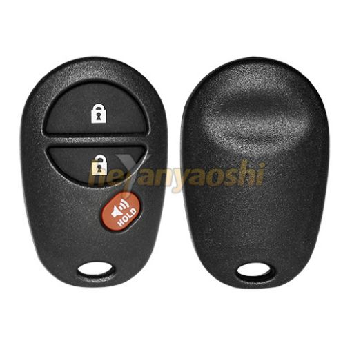 Picture of Replacement 3 Buttons Keyless Entry Remote Shell  for Toyota GQ43VT20T