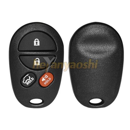 Picture of Replacement 4 Buttons Keyless Entry Remote Shell  for Toyota GQ43VT20T