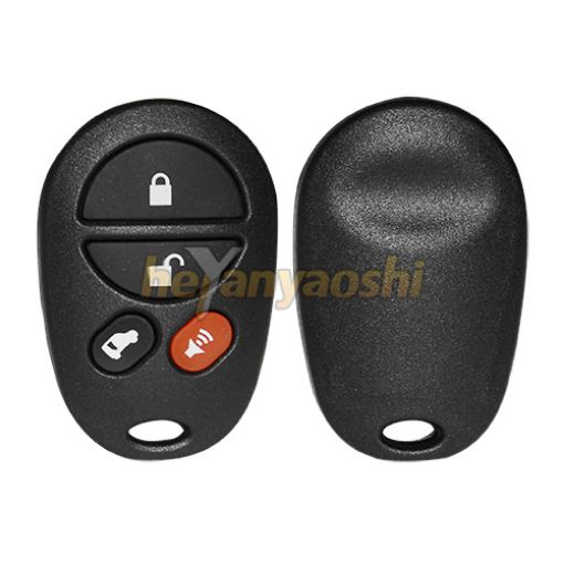 Picture of Replacement 4 Buttons Keyless Entry Remote Shell  for Toyota GQ43VT20T