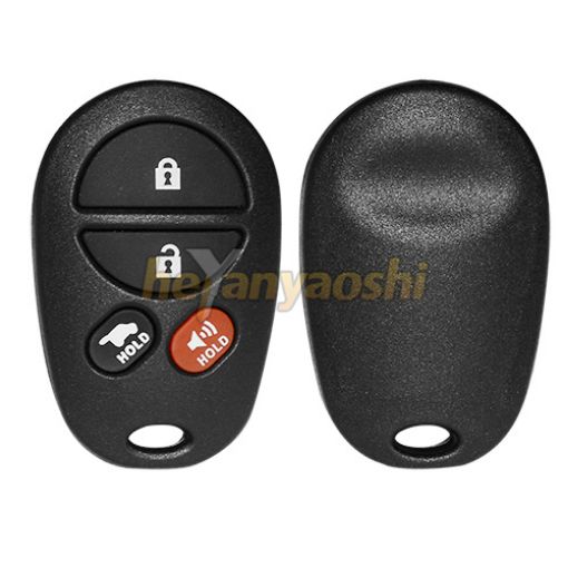 Picture of Replacement 4 Buttons Keyless Entry Remote Shell  for Toyota GQ43VT20T