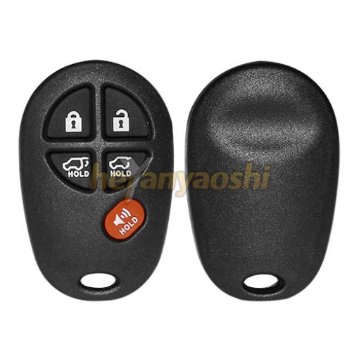 Picture of Replacement 5 Buttons Keyless Entry Remote Shell  for Toyota GQ43VT20T