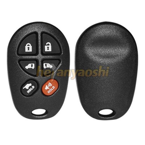 Picture of Replacement 6 Buttons Keyless Entry Remote Shell  for Toyota GQ43VT20T