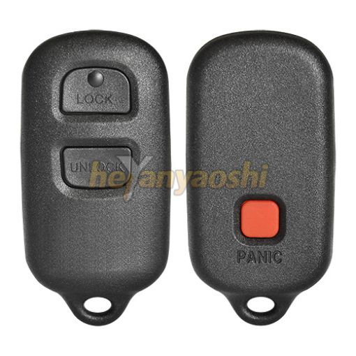 Picture of Replacement 3 Buttons Keyless Entry Remote Shell  for Toyota W/ Round Battery Space GQ43VT14T