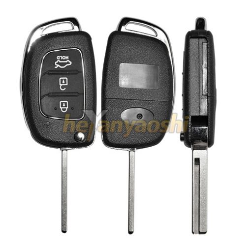 Picture of Replacement 3 Buttons Flip Remote Shell for Hyundai 