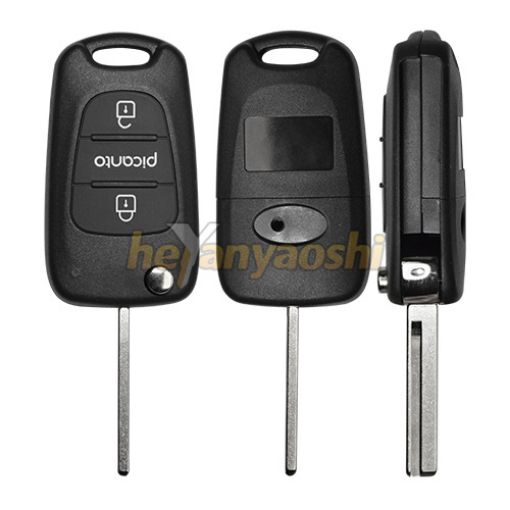 Picture of Replacement 3 Buttons Flip Remote Shell for Hyundai 