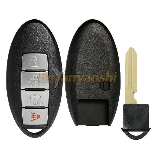 Picture of Replacement 4 Buttons Smart Remote Shell  for Nissan W/ NI06P KR55WK48903   