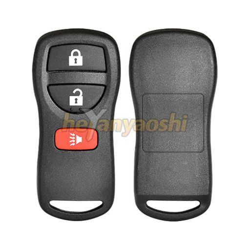 Picture of Replacement 3 Buttons Keyless Remote Shell  for Nissan W/ Battery Clip CWTWB1U821