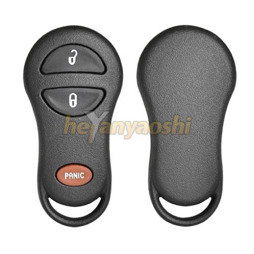 Picture of Replacement 3 Buttons Keyless Entry Remote Shell for Chrysler / Jeep / Dodge W/O Battery Space GQ43VT17T