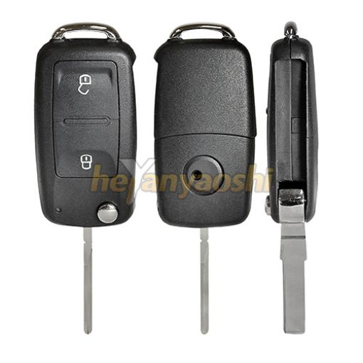 Picture of Replacement 2 Buttons Flip Remote Shell for VW