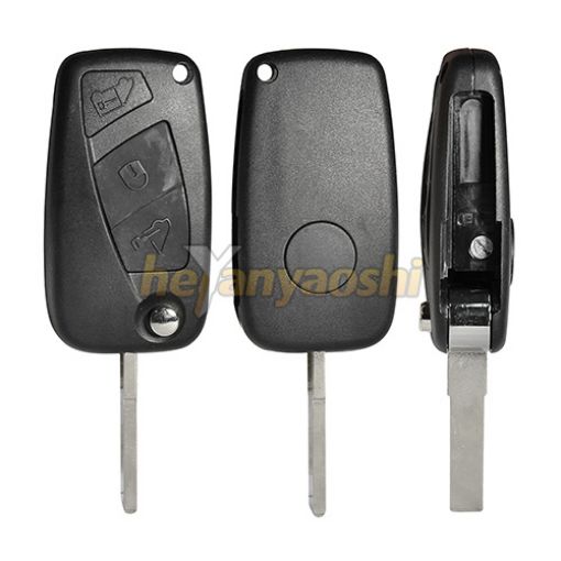 Picture of Replacement 3 Button flip Remote Key Shell for Fiat / Iveco