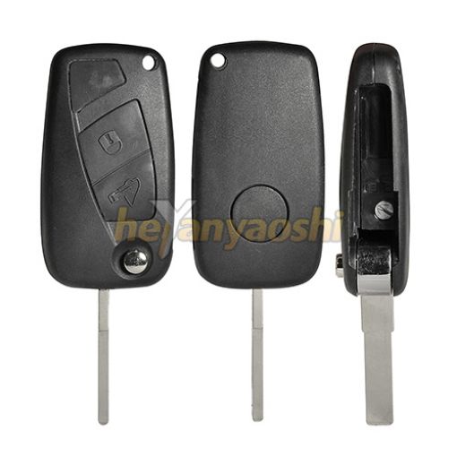 Picture of Replacement 2 Button flip Remote Key Shell for Fiat