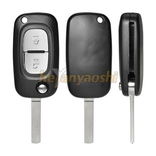 Picture of Replacement 2 Buttons Flip Remote Shell  for Renault