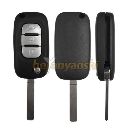 Picture of Replacement 3 Buttons Flip Remote Shell  for Renault