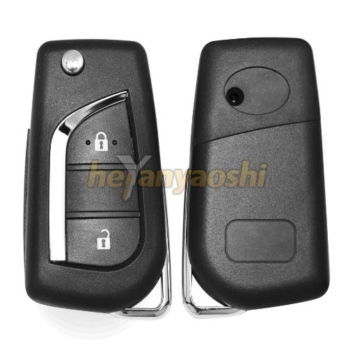 Picture of Replacement 2 Buttons Flip Remote Shell for Toyota 