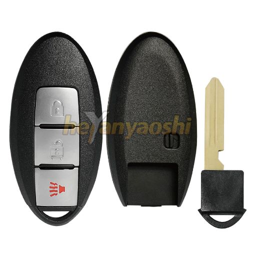 Picture of Replacement 3 Buttons Smart Remote Shell  for Nissan W/ O Chip KR55WK48903   