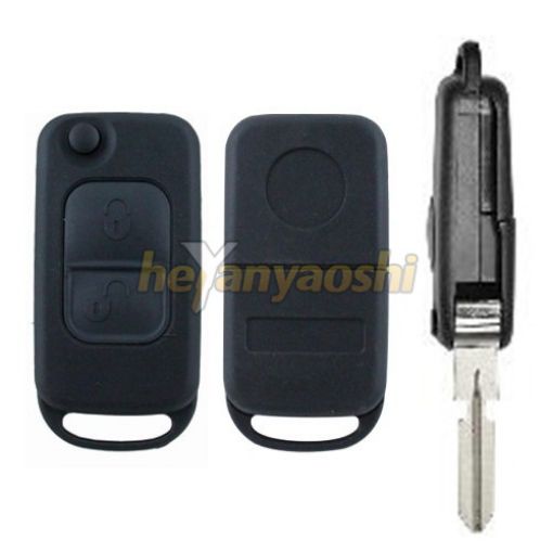 Picture of Replacement 2 Buttons Flip Remote Shell for Benz Mercedez 