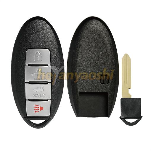 Picture of Replacement 4 Buttons Smart Remote Shell  for Nissan W/ NI06P CWTWBU735   