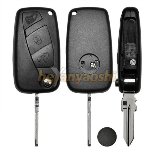 Picture of Replacement 3 Button flip Remote Key Shell for Iveco