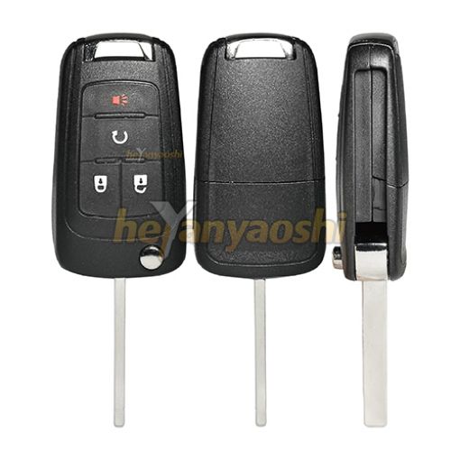 Picture of Aftermarket 4 Buttons Flip Remote Key for Chevrolet OHT01060512 / KR55WK50073 