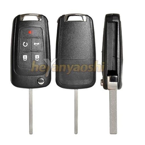 Picture of Aftermarket 5 Buttons Flip Remote Key for GM OHT01060512 / V2T01060512