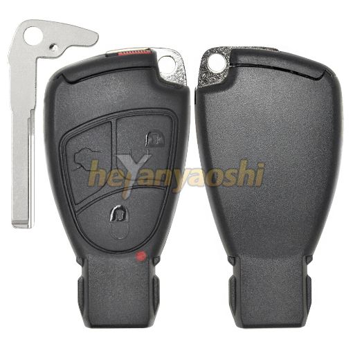 Picture of Replacement 3 Buttons Smart Remote Shell W/ Battery Base for Benz Mercedez 