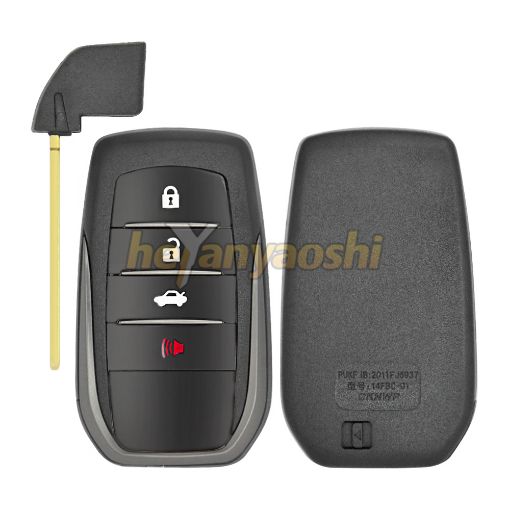 Picture of Replacement 4 Buttons Smart Remote Shell for Toyota HYQ14FBA 