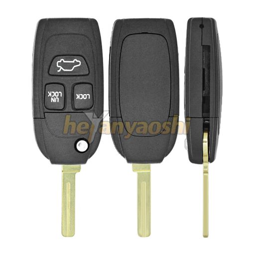 Picture of Replacement 3 Buttons Flip Remote Shell for Volvo