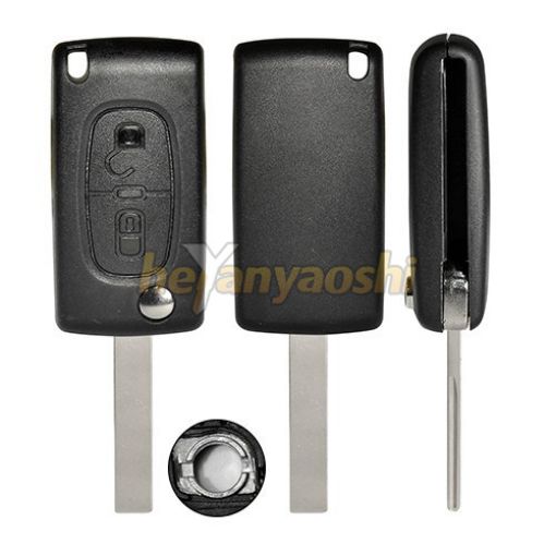 Picture of Aftermarket 2 Buttons Flip Remote Key for Peugeot / Citroen (0536)