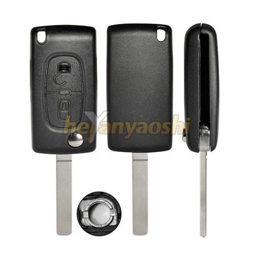 Picture of Aftermarket 2 Buttons Flip Remote Key for Peugeot / Citroen (0523)