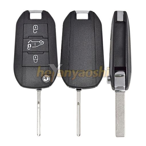 Picture of Aftermarket 3 Buttons Flip Remote Key for Peugeot / Citroen 