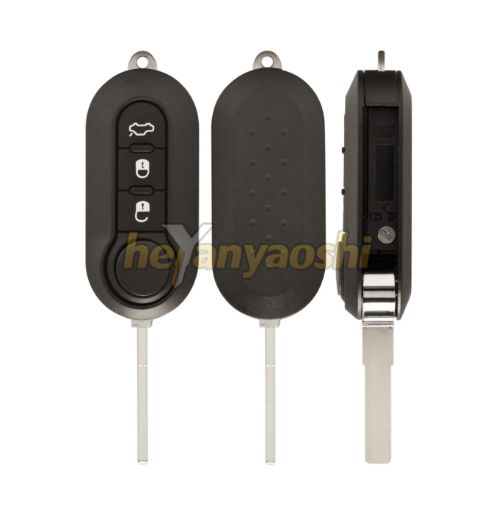 Picture of Replacement 3 Buttons Flip Remote Shell for Fiat 