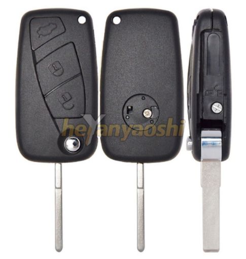 Picture of Replacement 3 Buttons Flip Remote Shell for Fiat 