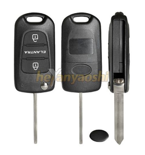 Picture of Replacement 3 Buttons Flip Remote Shell for Hyundai 