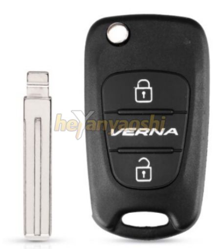 Picture of Replacement 3 Buttons Flip Remote Shell for Hyundai 