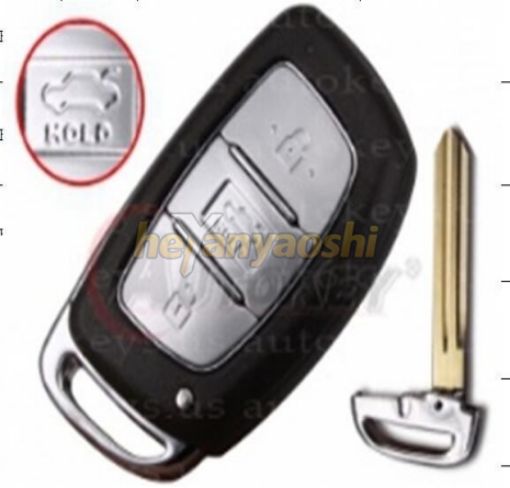 Picture of Replacement 3 Buttons Smart Remote Shell for Hyundai