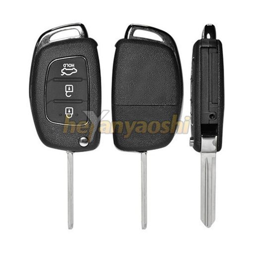 Picture of Replacement 3 Buttons Flip Remote Shell for Hyundai 