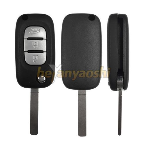 Picture of Replacement 3 Buttons Flip Remote Shell for Renault